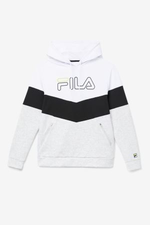 FILA Gerado Tech Hoodies White / Light / Grey / Light Green,Mens Clothing | CA.XKPDQM918